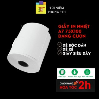 Giấy decal in nhiệt A7 100x70mm 500 tem in đơn TMĐT phiếu gửi hàng, dùng cho máy in nhiệt