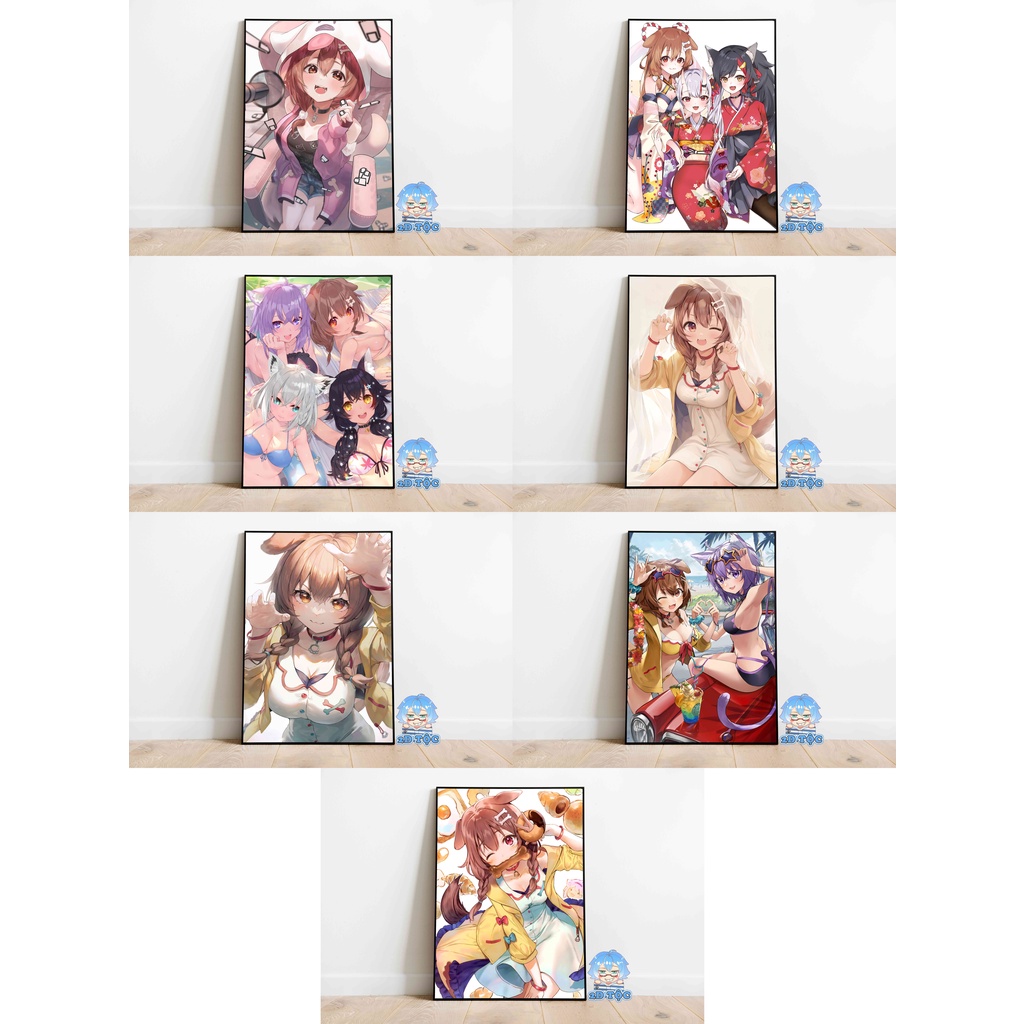 Tranh Poster A3 Dán Tường Inugami Korone (5) Hololive - 2D Tộc Shop