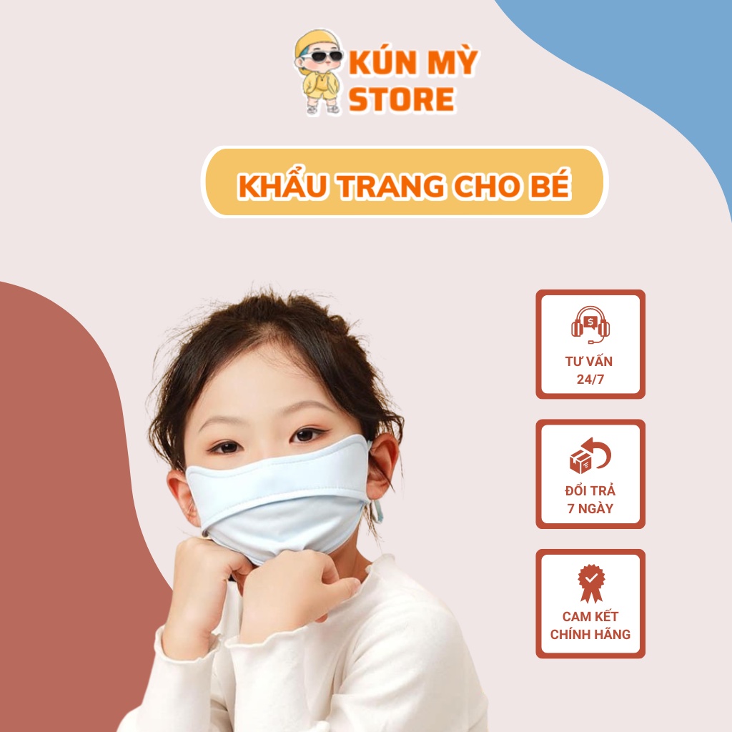 Khẩu trang cho bé, khẩu trang chống tia UV siêu cap cấp