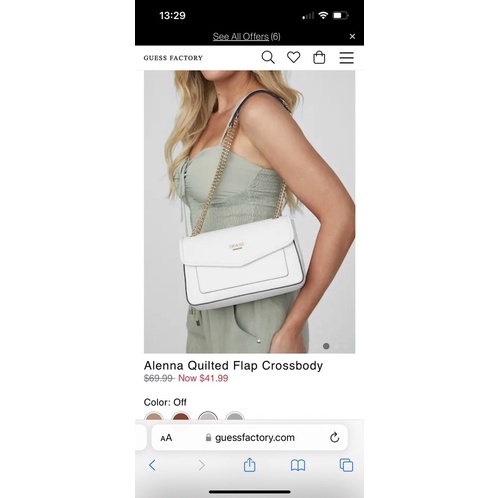 TÚI XÁCH NỮ GUESS ALENNA QUILTED FLAP