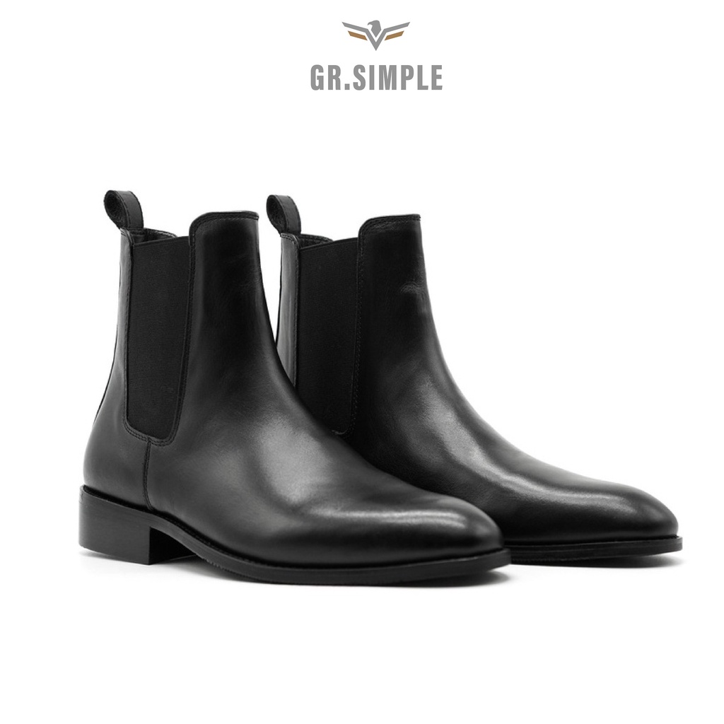 Giày Chelsea Boot nam Da Bò pakistan Nhập Khẩu Tăng Chiều Cao Cho Nam Bảo Hành 12 Tháng GRAYHOMME ( TẶNG HỘP )