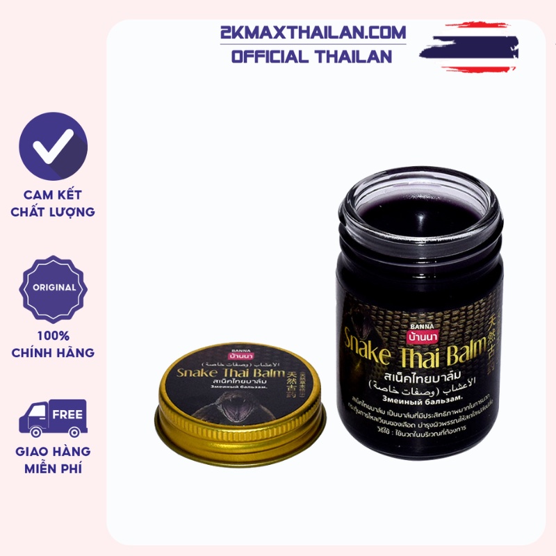 Dầu cù là rắn - cao rắn hổ xoa bóp Snake Thai Balm - THÁI LAN