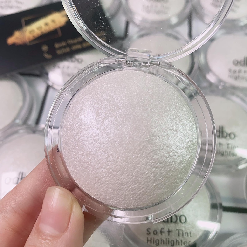 Phấn Bắt Sáng Có Nhũ Mini Màu Trắng Odbo Soft Tint Highlighter OD173