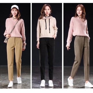 Quần baggy dạ thu đông vnxk chuẩn đẹp