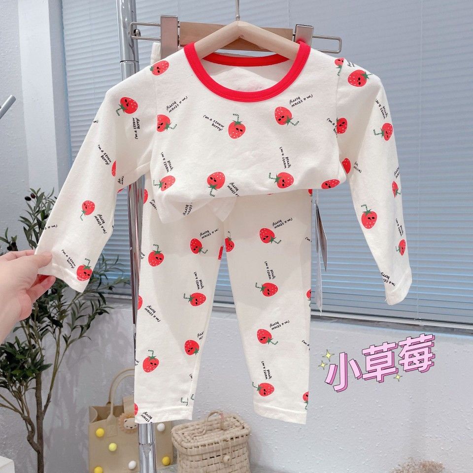Bộ Đồ Ngủ Hai Mảnh Họa Tiết Hoạt Hình Thời Trang Mùa Thu 2022 Dành Cho Bé Gái