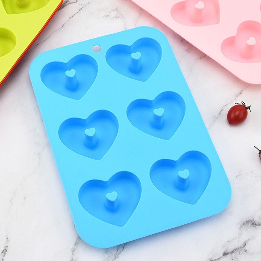 ESPO Khuôn Làm Bánh Donut 6 Ngăn Hình Trái Tim