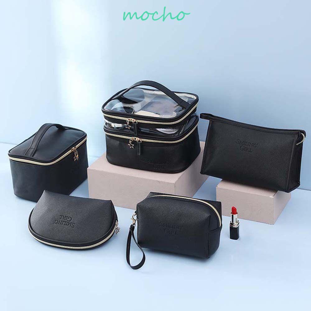 Túi Da PU Đựng Mỹ Phẩm Trang Điểm Sức Chứa Lớn Tiện Dụng Khi Đi Du Lịch