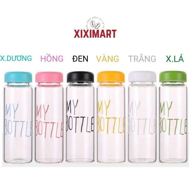 Bình nước MY BOTTLE 500ml phong cách Hàn Quốc, Bình PC an toàn đựng nước, trà, trái cây Xiximart