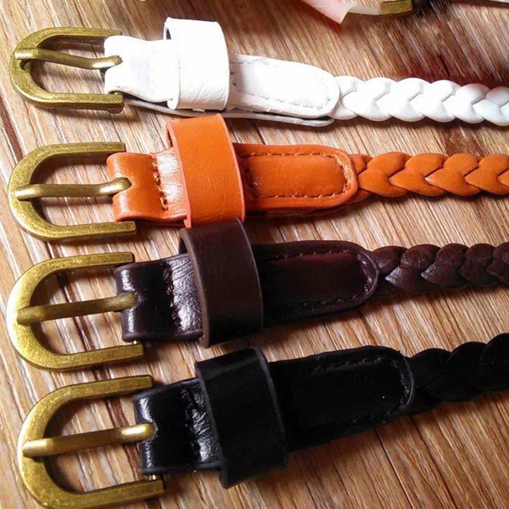 Dây Thắt Lưng Da PU Sợi Mảnh Phong Cách Bohemia Cổ Điển Cho Nữ J6N2