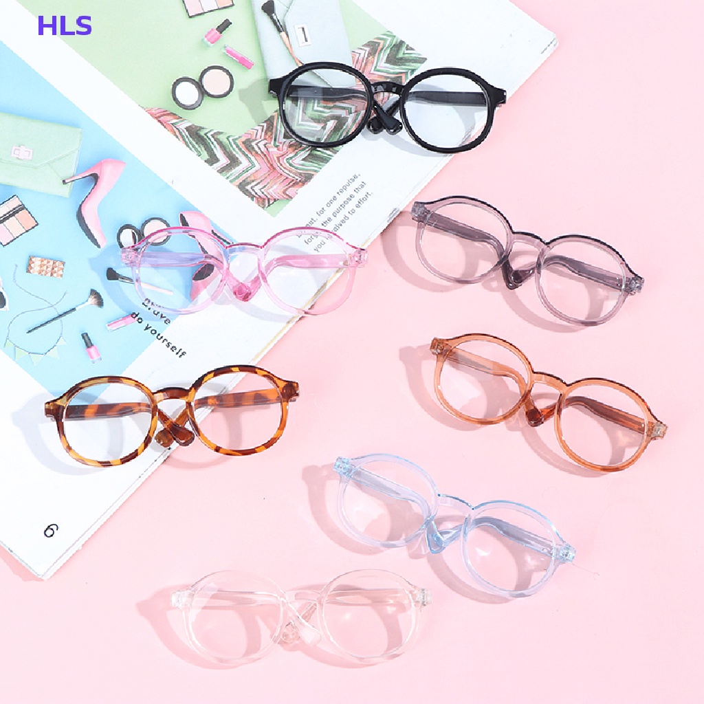 1 Mắt Kính Tròn Trong Suốt 9CM Dành Cho Búp Bê 1 / 6