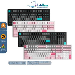 Bàn phím cơ có dây akko 3087 | 3108 plus black cyan | prunnus lannesiana | keycap cherry profile | lót foam tiêu âm