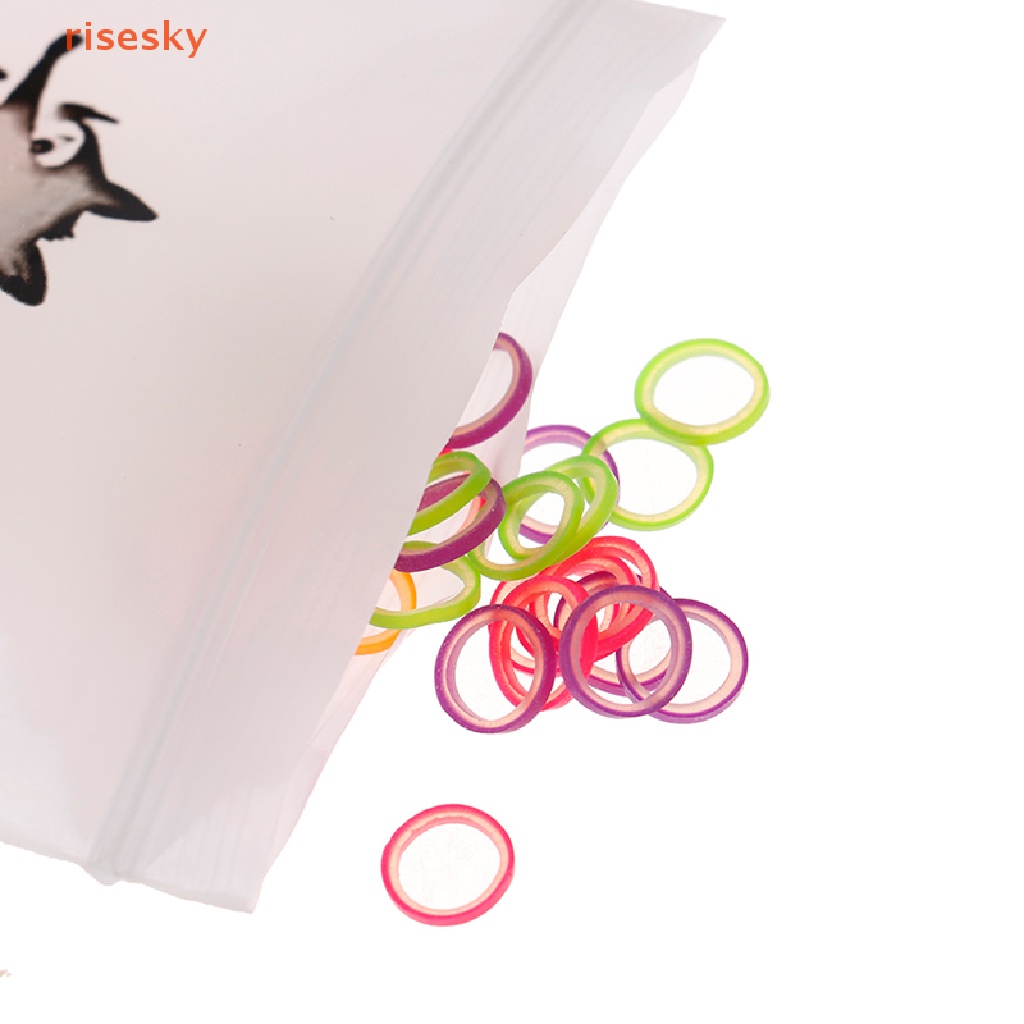 Set 100 Dây Thun Buộc Tóc Chỉnh Hình Nhiều Màu Sắc