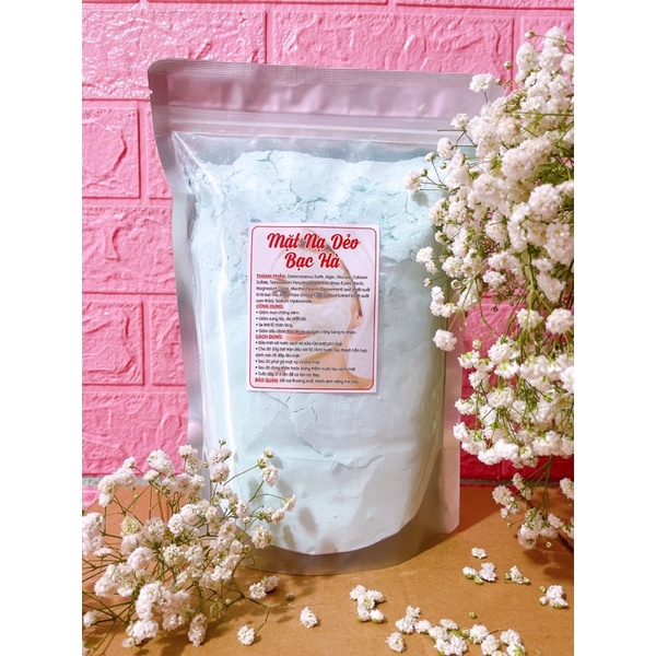 Mặt Nạ Bột Dẻo Bạc Hà Spa 1kg - Dành Cho Da Dầu Và Có Mụn, Cải Thiện Lỗ Chân Lông