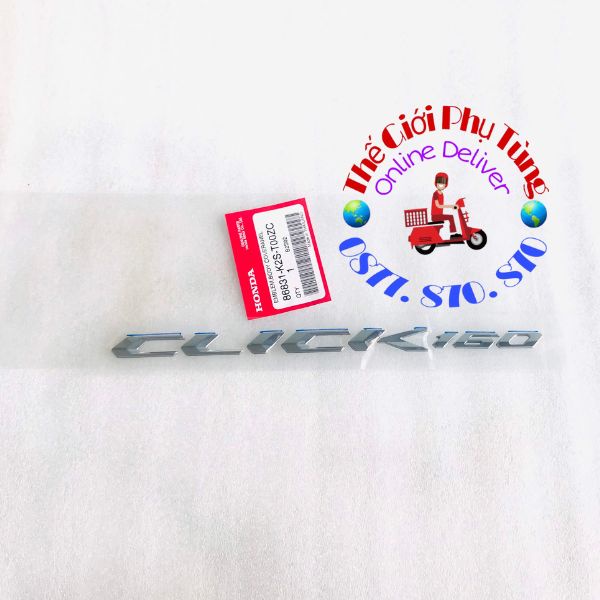 Tem chữ nổi Click 160  Zin Honda Thái Lan - 86831-K2S-T00ZC/ 86831-K2S-T00ZB