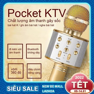 Mic karaoke bluetooth - micro không dây cầm tay ws-858