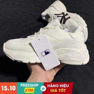 Giày nam nữ mlb ny chữ đen giày thể thao sneaker ny chữ đen