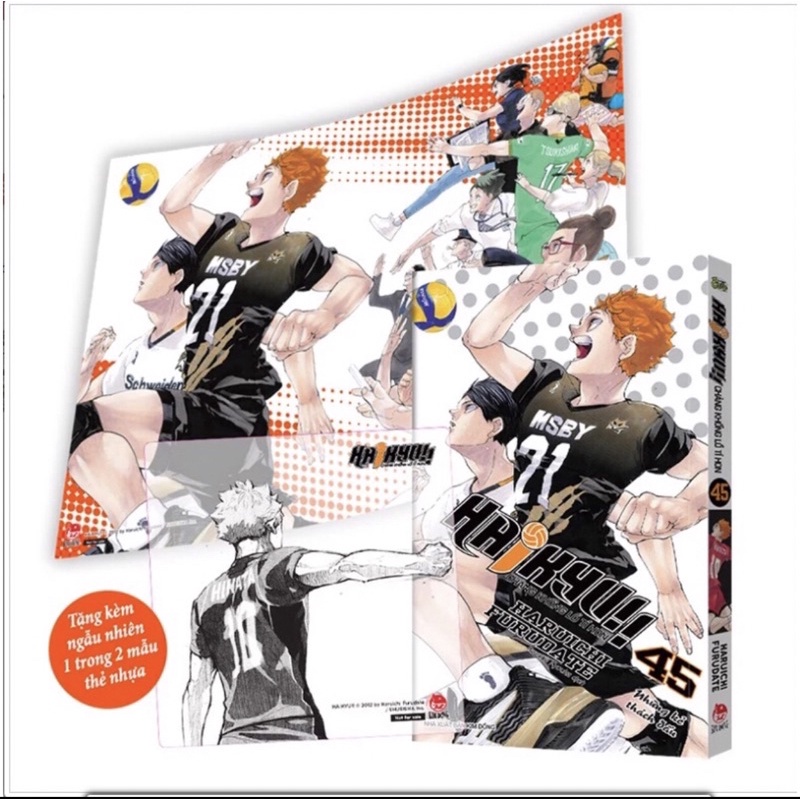 ( Kèm Poster ) - Haikyu! 45 + thẻ PVC