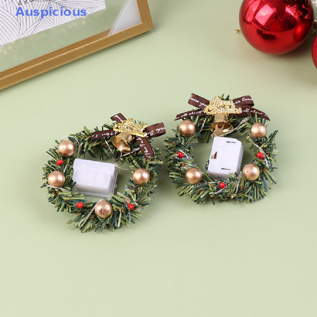 Vòng Hoa Có Đèn Trang Trí Nhà Búp Bê Tỉ Lệ 1 / 12 1 / 6