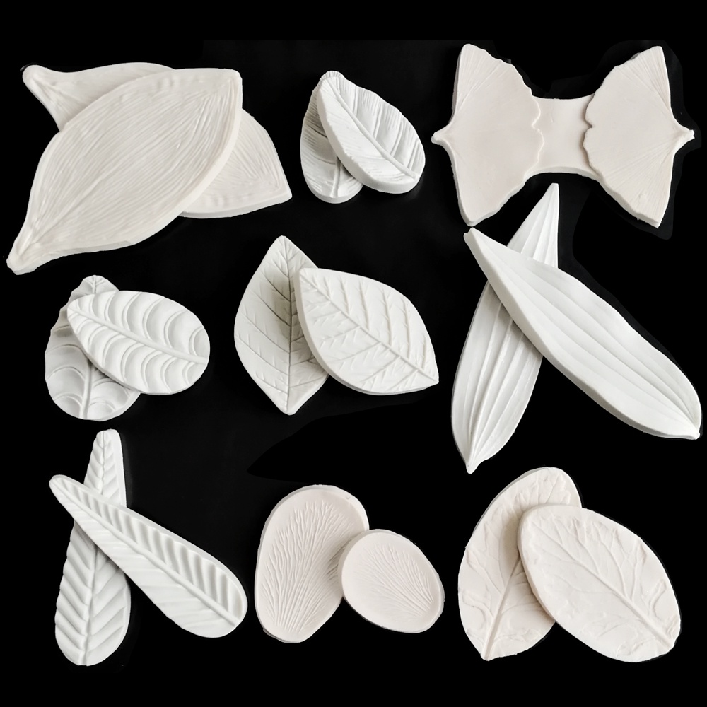 Hoa 28 Phong Cách 28 Kiểu Khác Nhau &amp; Khuôn Silicone Làm Bánh Hình Lá Cây C336