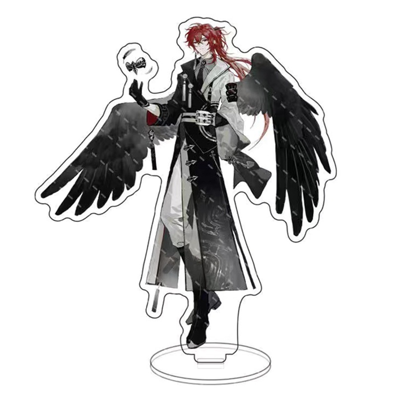 Songping Mô Hình Anime Genshin Va Chạm Diluc Venti Klee Zhongli Bằng Acrylic Đứng Để Bàn Trang Trí Mới