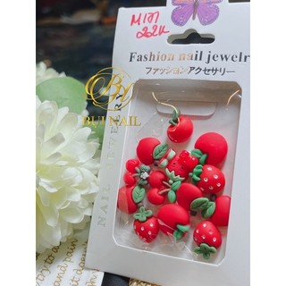 CHARM TRÁI CÂY DÂU CHERRY TÁO M171 SET 15 VIÊN