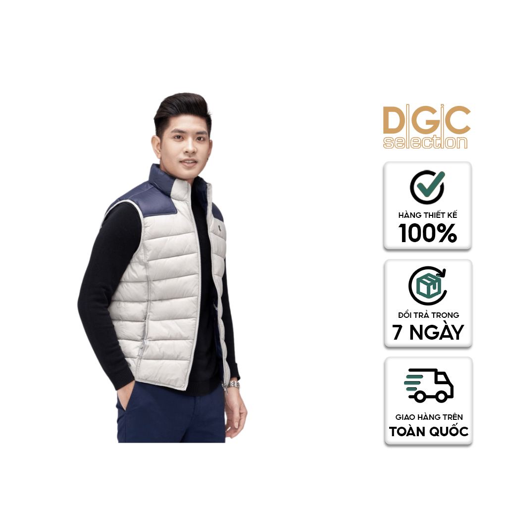 Áo khoác gile Nam 3 lớp chống thấm nước, siêu nhẹ DGCs - WAJK2034M