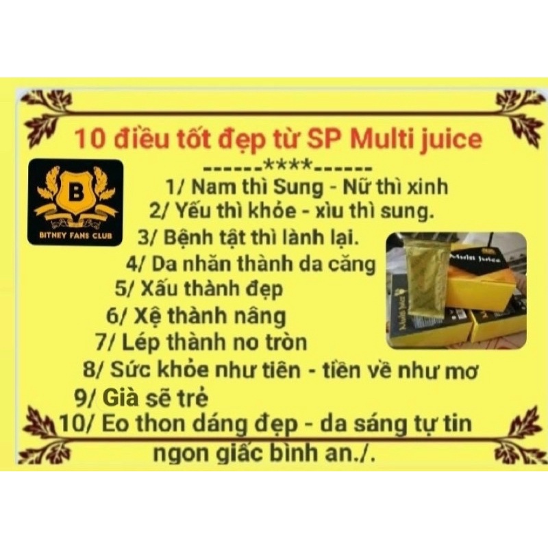 Thảo dược Multi Juice Bitney