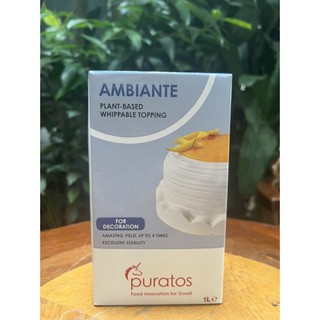 Kem Sữa Thực Vật/ Kem Topping Ambiante 1L - Làm Kem Chuẩn Ngon