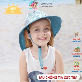 Mũ trẻ em BABYKIDS nón cho bé trai bé gái rộng vành chống tia uv cho bé từ 6 tháng đến 6 tuổi