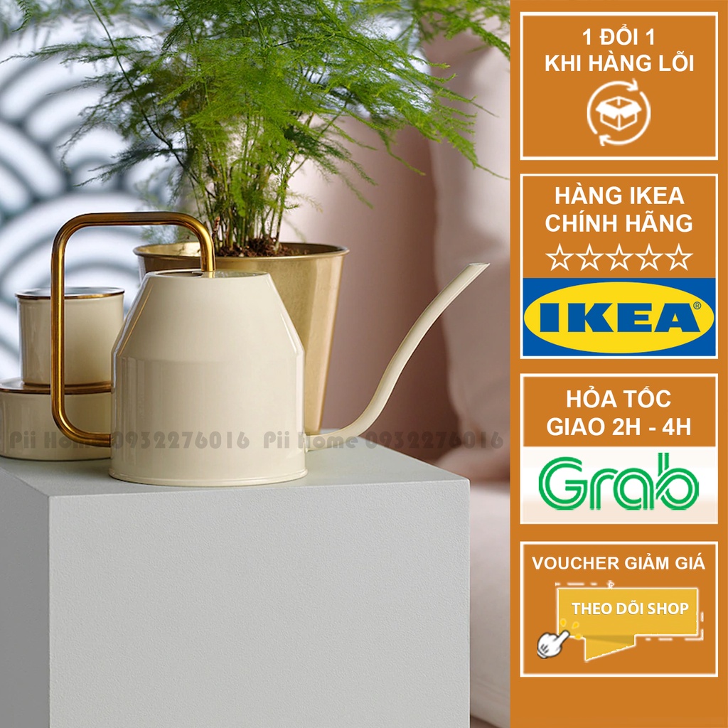 Bình tưới cây trang trí bằng thép, dung tích 0.9L VATTENKRASSE IKEA