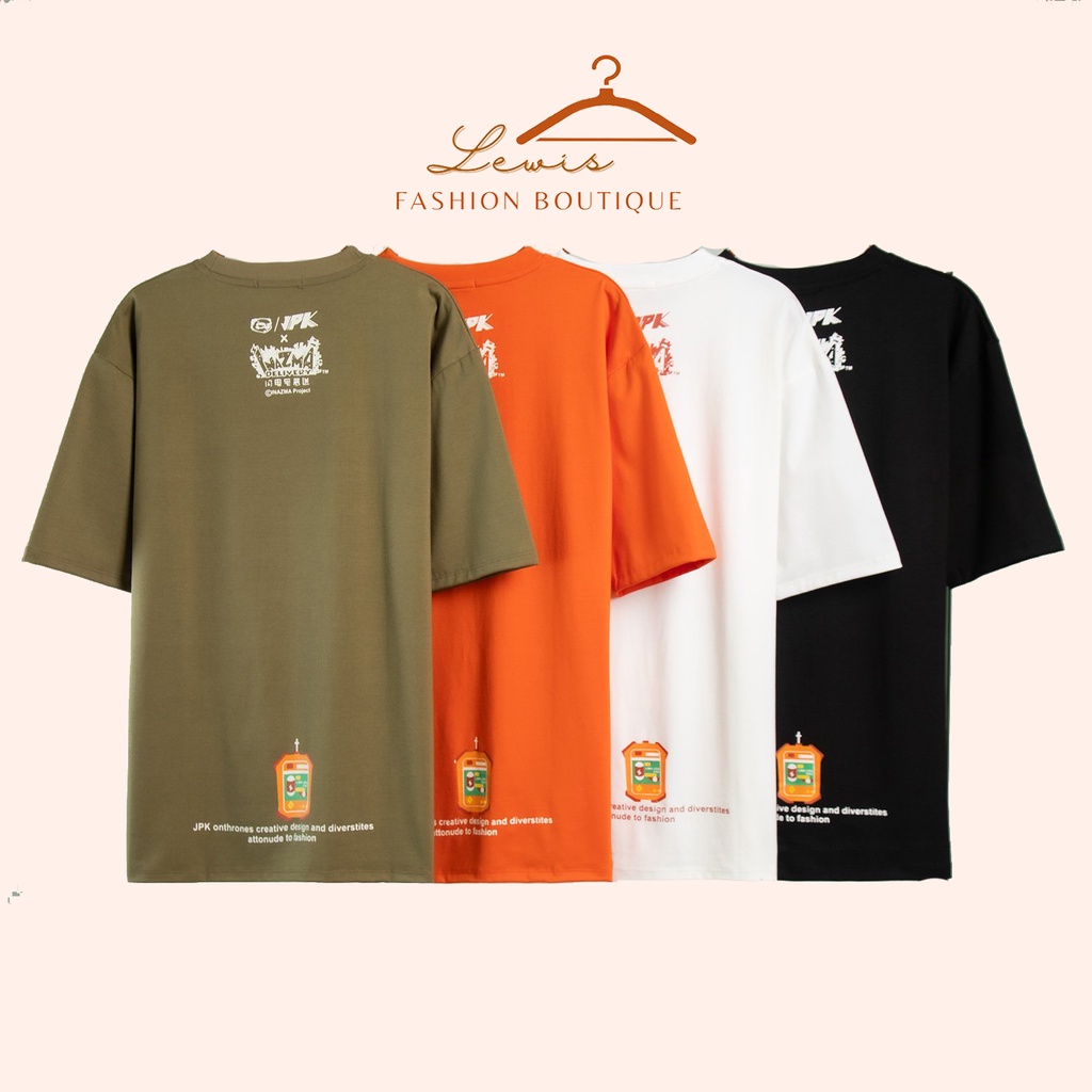 Áo Phông Tay Lỡ Unisex | Áo Thun In Hình Cá Sấu Không Phai Màu, Bong Tróc | Hàng Việt Nam Chất Lượng Cao