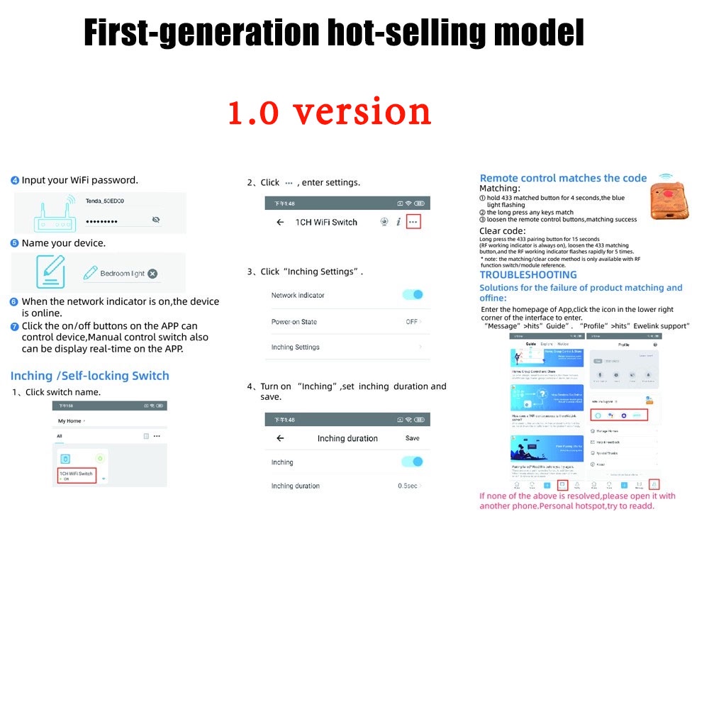 Mô Đun Công Tắc WiFi Không Dây Thông Minh USB 5V