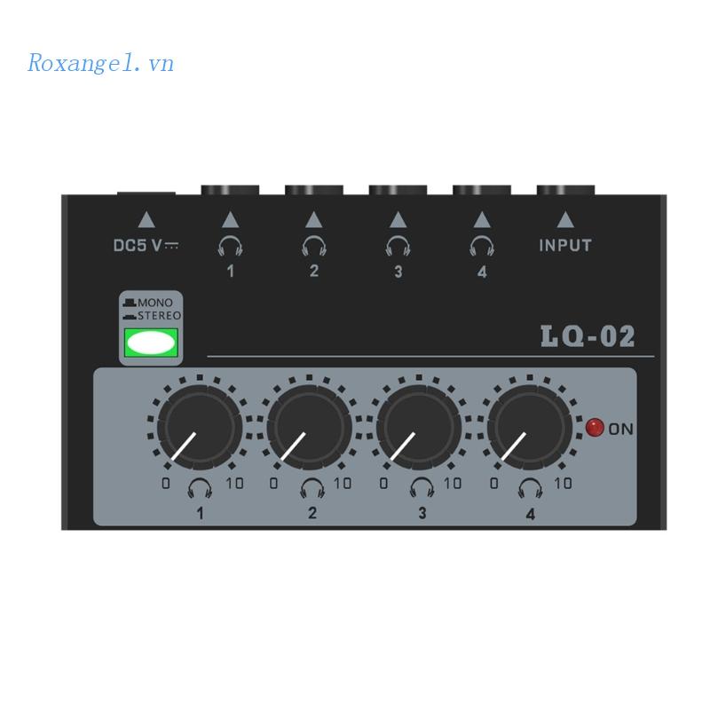 ROX GAX-LQ02 Frequency Divider Stereo Mixer Sound Mixer Sound Card Mini Crossover Mixer Accessories