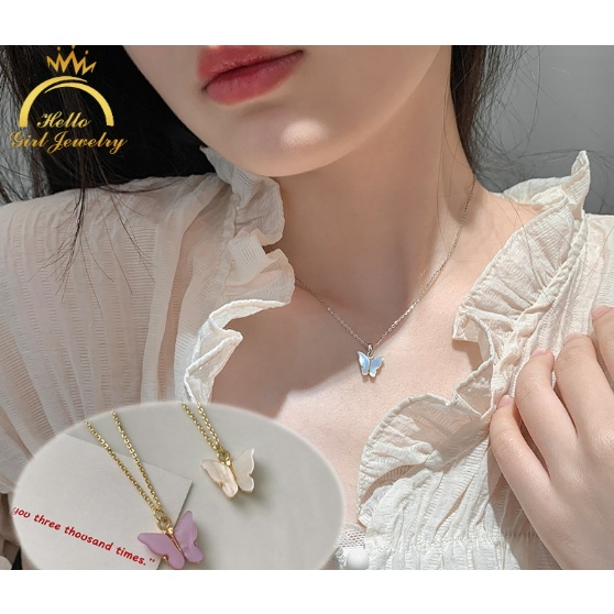 Vòng cổ Mặt Hình Bướm Mini