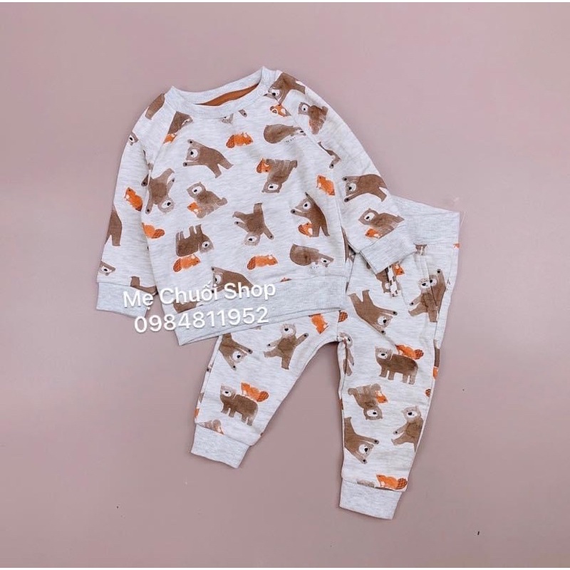 Bộ nỉ bông Prinmark dư xịn cho bé