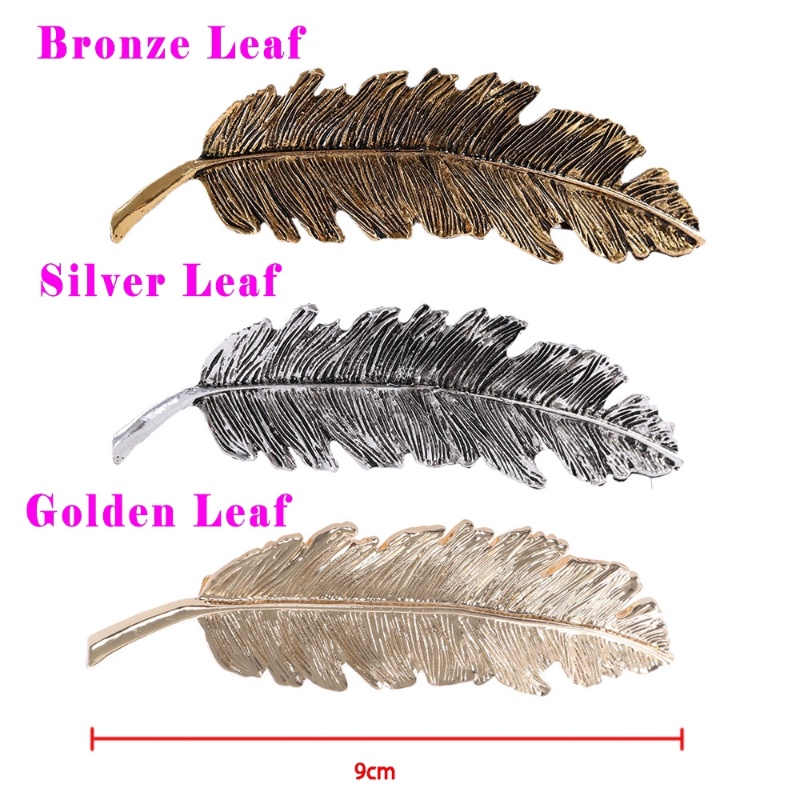 Kẹp tóc hình chiếc lá thời trang cho nữ