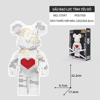 Bộ đồ chơi xếp hình gấu violent độc đáo
