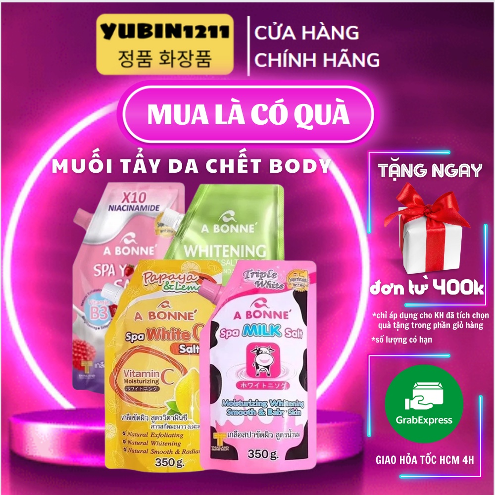 Muối Bò Tẩy Da Chết Body ABONNE