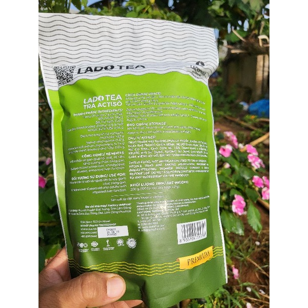 COMBO 5 TRÀ TÚI LỌC ACTISO LADOPHAR - 100 GÓI