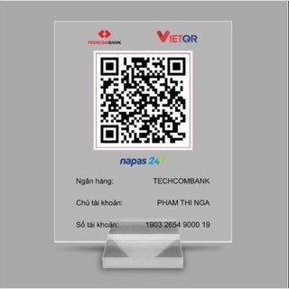 Bảng thanh toán mã QR mica trong
