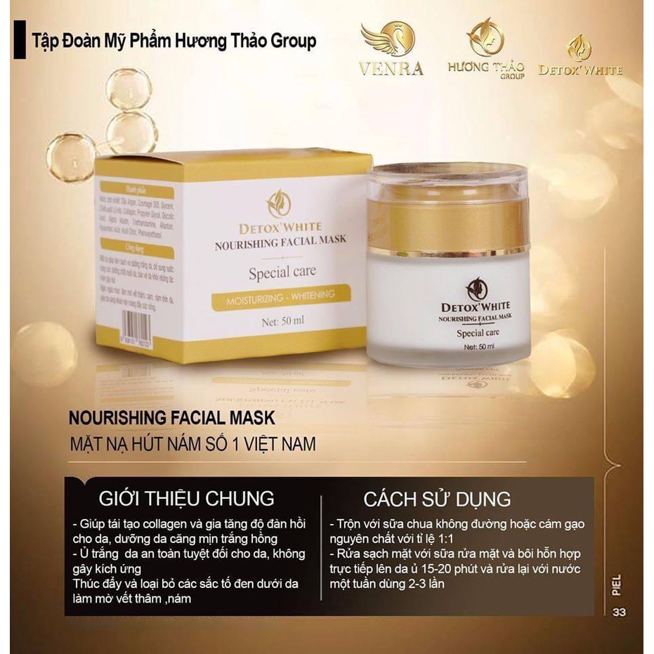 Mặt nạ thải độc, hút chân nám Detox White