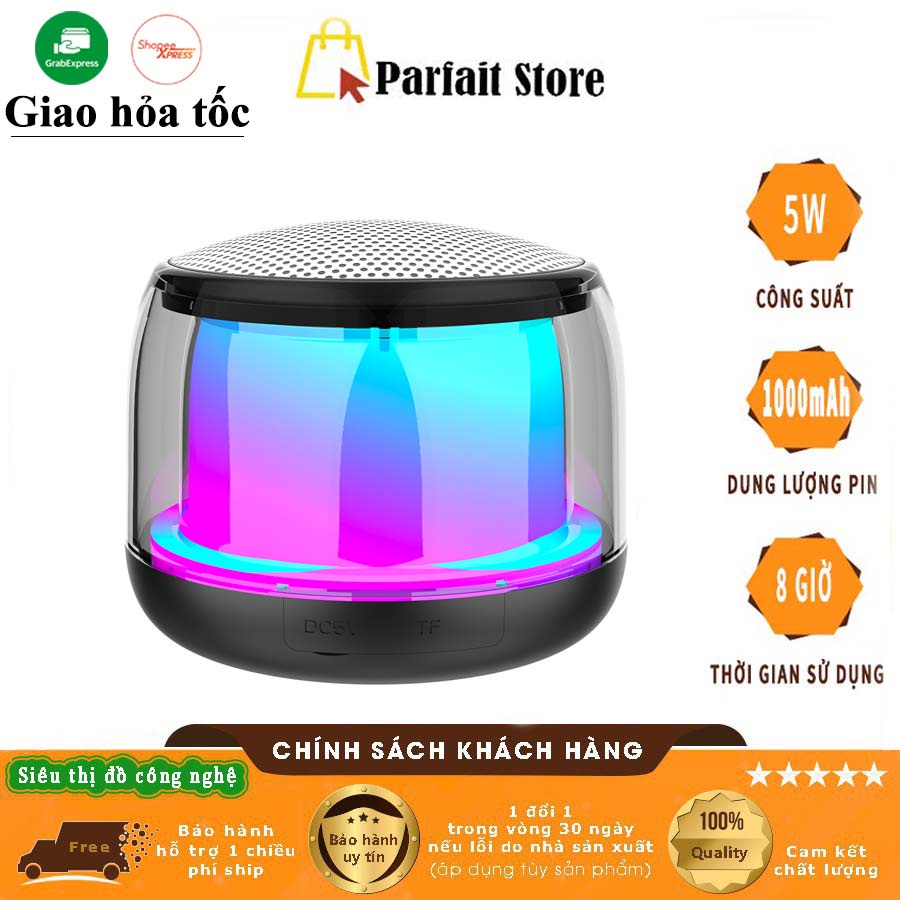 Loa Bluetooth Mini Không Dây S9 Cầm Tay Chính Hãng Có Đèn LED Giá Rẻ Nghe Nhạc Công Suất Lớn Loa Di Động Pin Trâu