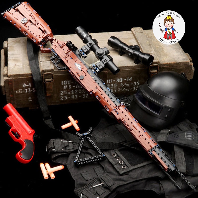 ĐỒ CHƠI LẮP RÁP MÔ HÌNH KAR98/K98 PUBG CSGO FREE FIRE CF C61010