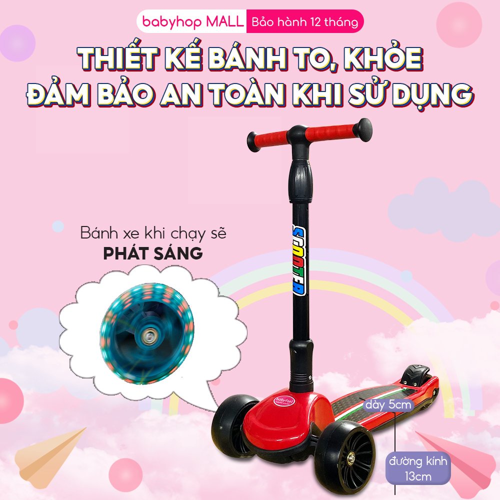 Yên xe scooter babyfast của babyhop (phụ kiện bán rời) ( CHỈ LẮP ĐC XE TỪ 2022-2023(