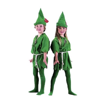 Bộ đồ hóa trang Peter Pan cho trẻ em 110-120cm, Peter Pan cosplay