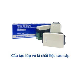 Hạt Công Tắc 1 Chiều, 2 Chiều Panasonic 16A - WIDE/FULL (WEV5001SW/WEV5002SW/WNV5001/WNV5002)
