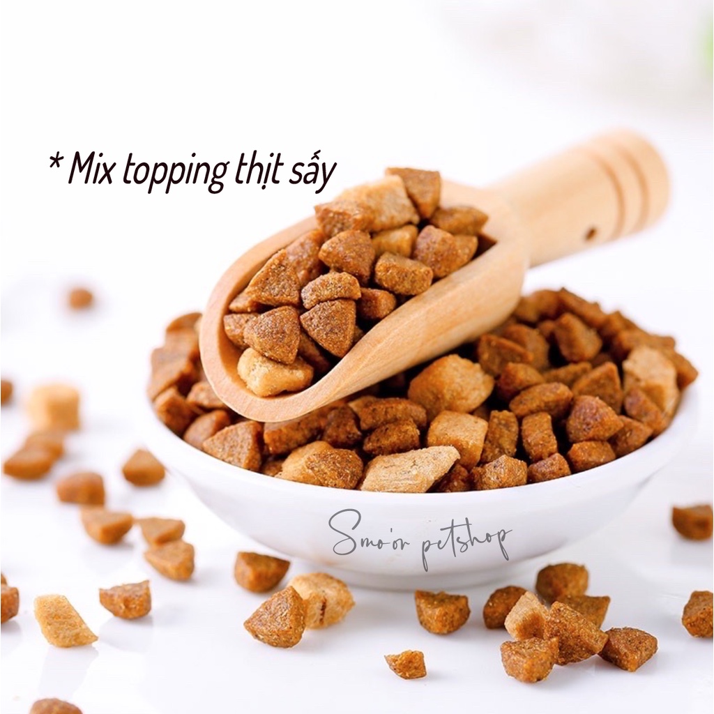 Hạt Wanpy Happy 100 cho mèo túi 1.5kg nguyên Seal - Hạt dinh dưỡng có topping cho mèo gầy kén ăn