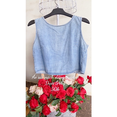 Áo hai dây, ba lỗ dáng croptop