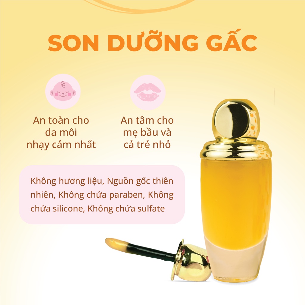 Son dưỡng môi gấc không màu dưỡng ẩm giảm thâm môi thiên nhiên Thuần Diệp