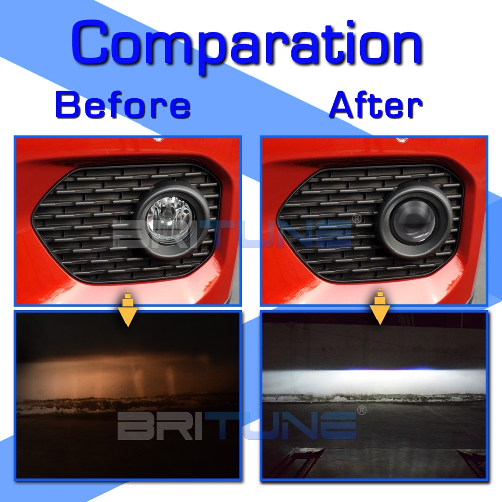 Đèn LED Sương Mù Chống Thấm Nước Thay Thế Dành Cho Xe Hơi Toyota Vios / Innova / Fortuner / Avanza / Camry / Corolla Bi-xenon H11